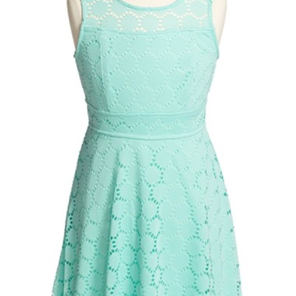 Mint Green Lace Dress
